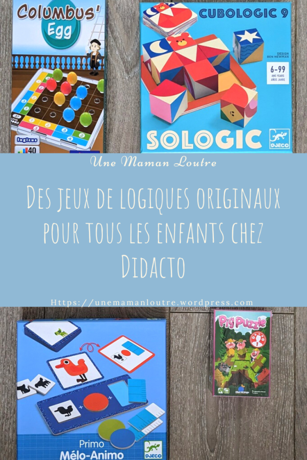 Ma sélection de quatre jeux de logiques originaux pour jeunes enfants chez Didacto